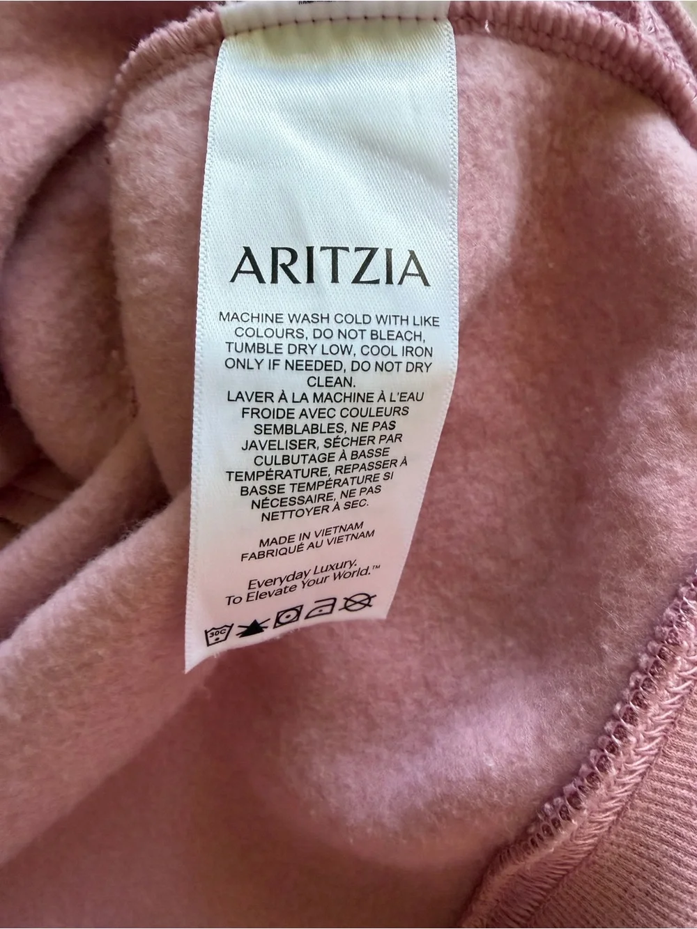 Aritzia Cozy Sweatfleece Perfect Crew Sweatshirt Size L